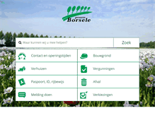 Tablet Screenshot of borsele.nl